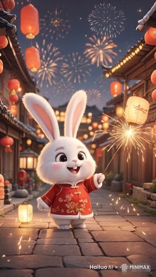 火花四溅：在烟花爆炸的瞬间，添加一些火花四溅的效果，使其看起来更加生动。
烟雾效果：在烟花爆炸后，添加一些烟雾效果，增强真实感。 by Hailuo AI Video Generator