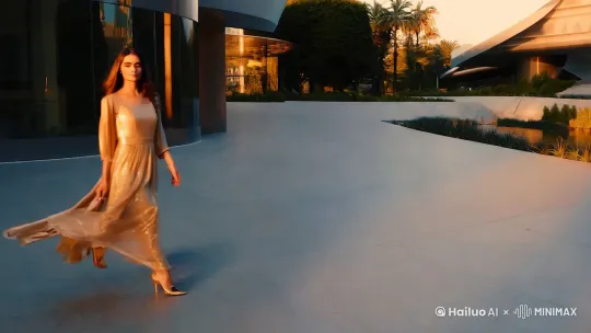 美女走路 by Hailuo AI Video Generator