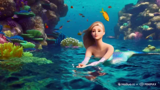 美人鱼 by Hailuo AI Video Generator