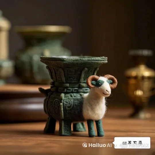 让图中的小羊动起来。 by Hailuo AI Video Generator