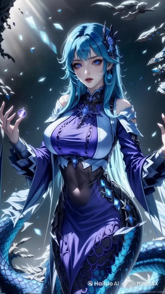 在这个视频中，你将看到一个充满魔法与魅力的舞者，她身着华丽的紫色战袍，仿佛从冰雪世界中走出的精灵。她的动作优雅而充满力量，每一个转身都如同冰晶在空中旋转，闪烁着迷人的光芒。舞蹈亮点， 冰晶主题：舞者的动作与背景完美融合，营造出一种冰晶飞舞的梦幻氛围。华丽服装：紫色与蓝色的搭配，加上精致的装饰，让舞者看起来既神秘又高贵。 动感节奏：随着音乐的节奏，舞者的动作流畅而富有动感，让人目不暇接。 视频特色： 高清画质：每一个细节都清晰可见，让你仿佛置身于舞会现场。专业剪辑：精心剪辑的舞蹈片段，让你一次看个够。 by Hailuo AI Video Generator