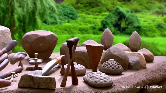 人类社会生火方式的发展历程[左移,右摇,跟随] by Hailuo AI Video Generator