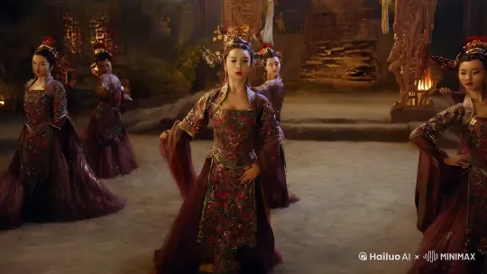 西游记里的女妖精妖娆抚媚的动作，镜头拉远 by Hailuo AI Video Generator