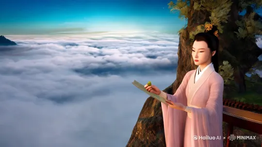 ## 《山海之誓》

昆仑山巅，云海翻涌。

青瑶站在悬崖边，望着脚下翻滚的云层，手中紧握着一枚青玉。这是她与玄冥的定情信物，也是她最后的希望。三百年前，玄冥为救她性命，甘愿被囚于东海归墟，永世不得超生。

"玄冥，我一定会救你出来。"青瑶轻声呢喃，指节因用力而发白。

她展开手中泛黄的古卷，这是她历经百年才寻到的《归墟秘录》。传说归墟是万水汇聚之地，深不见底，连光线都会被吞噬。唯有集齐五色灵石，才能打开归墟之门。

第一枚灵石在昆仑山，由西王母镇守。青瑶深吸一口气，化作一道青光，直奔瑶池而去。

瑶池畔，仙鹤翩跹。西王母正在抚琴，琴声悠远，仿佛能穿透时空。青瑶现出身形，恭敬行礼："娘娘，青瑶有一事相求。"

琴声戛然而止。西王母抬眸，眼中闪过一丝复杂："为了玄冥？"

"是。"青瑶坚定道，"求娘娘赐予昆仑灵石。"

西王母叹息："你可知道，集齐五色灵石意味着什么？归墟之门一旦开启，天地秩序将被打乱，三界动荡。"

"青瑶明白。但玄冥为救我而受难，我不能坐视不理。"

西王母凝视她良久，终于取出一枚晶莹剔透的灵石："此物可助你开启归墟之门，但代价是你的仙骨。一旦失去仙骨，你将永世不得超生，你可愿意？"

青瑶毫不犹豫地接过灵石："多谢娘娘成全。"

离开昆仑，青瑶直奔东海。她先后在南海、北海、西海取得灵石，每一枚都付出了惨重代价。她的仙力日渐衰弱，但眼神愈发坚定。

终于，她来到归墟入口。五色灵石悬浮在空中，发出璀璨光芒。青瑶咬破指尖，以血为引，启动阵法。

"轰——"

归墟之门缓缓开启，滔天巨浪中，一道黑影逐渐显现。那是被锁链束缚的玄冥，他的龙鳞黯淡无光，眼中却闪烁着惊喜。

"青瑶！"玄冥的声音沙哑，"你不该来！"

青瑶飞身上前，以仙骨为刃，斩断锁链："我说过，一定会救你出来。"

就在此时，天地变色。归墟之力开始反噬，青瑶的仙骨寸寸碎裂。玄冥化作人形，将她抱在怀中："你这个傻丫头..."

青瑶虚弱地笑了："能再见你一面，值得。"

玄冥眼中泛起泪光，他取出一枚龙珠："这是我毕生修为所化，可助你重塑仙骨。"

"不！"青瑶想要阻止，却已无力抬手。

龙珠融入她的体内，温暖的力量流遍全身。玄冥的身影却逐渐消散："这一次，换我来守护你。"

青瑶想要抓住他，却只触到一片虚无。她跪在归墟之畔，泪水模糊了视线。

从此，东海之滨多了一位守候的女子。她日复一日地望着归墟，等待着那个熟悉的身影。有人说她疯了，有人说她痴了，只有她自己知道，这是她与玄冥的山海之誓。

岁月流转，沧海桑田。青瑶始终守在那里，直到化作一尊石像。石像手中，依然紧握着那枚青玉。

传说在月圆之夜，能听到龙吟声从归墟传来，那是玄冥在呼唤他的爱人。而青瑶的石像，也会在月光下泛起淡淡的光芒，仿佛在回应着那个永恒的誓言。 by Hailuo AI Video Generator