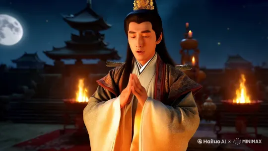 主角男刘玥在地球祭拜太阴月华真君，修行太上洞真五星秘授经，洞渊集卷七，太阴练形篇，太阴戮神刀。肉体灵魂华光，穿越融合到另外一个平行地球，正在诡秘修行月华秘术被月蟾之力污染导致精神崩溃的男主刘钥身上。应修行太阴练行篇觉醒月蟾之体，可以吸收污染治及剧毒增强体质。在不同月相及月色下，呈现出不同的能力。后吞噬月蟾之祖，血脉进化成为新的月蟾之祖获得月之规则，成为月之支配者之一。 by Hailuo AI Video Generator