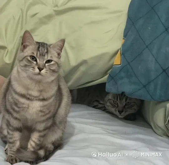 生成一段走猫步的视频。并且会说。我好饿 by Hailuo AI Video Generator