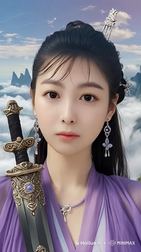 荷花轻轻摇曳。女子轻扭腰相约2025 by Hailuo AI Video Generator