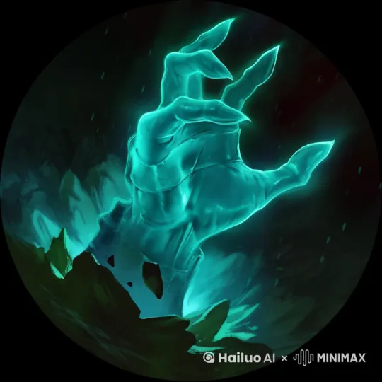 技能动效，一只鬼手破地而出，发着光，然后捏成拳头的形状 by Hailuo AI Video Generator