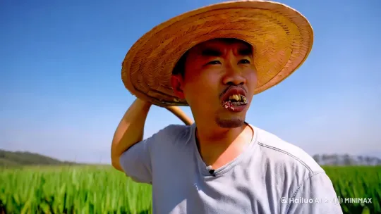 【标题】《广西老表砍甘蔗の迷惑行为大赏!笑到甘蔗渣喷飞!》
【场景】烈日当空,一片绿油油的甘蔗林,BGM响起广西山歌魔性改编版《砍甘蔗disco》
【镜头1】
(特写)草帽老表阿强扛着锈迹斑斑的柴刀出场,对镜头挑眉:“友仔看好了喂,今天砍不够两吨甘蔗,我直播嗦甘蔗渣!” 身后戴着斗笠的二表哥突然抡起甘蔗往他屁股一戳:“醒醒!你家的牛都被你吹去广东打工了!”
【镜头2】
阿强扎马步运气,柴刀耍得虎虎生风,结果一刀劈歪卡在甘蔗中间,整根甘蔗像弹簧“咻——”地弹起,精准拍在他脑门上。二表哥蹲地狂笑:“你这是砍甘蔗还是练打地鼠啊?”
【镜头3】
两人发明“甘蔗保龄球战术”,阿强砍倒的甘蔗成排倒下,二表哥尖叫着被甘蔗浪追着跑,最后被埋成“人形甘蔗堆”,只露出挣扎的拖鞋。画外音传来阿强心虚的声音:“戳拐…今晚全村都要来我家找甘蔗了…”
夕阳下两人拖着板车回家,车上三根孤零零的甘蔗,阿强嘴里叼着半截啃剩的甘蔗嘟囔:“主要不是产量,是情怀懂咩?” 镜头下拉——板车轮胎爆了,二表哥翻着白眼在后面推车。
“广西老表の砍蔗哲学:每一根甘蔗,最终都会变成段子(和血糖)”
二表哥偷摸往导演组塞甘蔗:“这段剪掉,我屋企还有半亩没砍完...” by Hailuo AI Video Generator