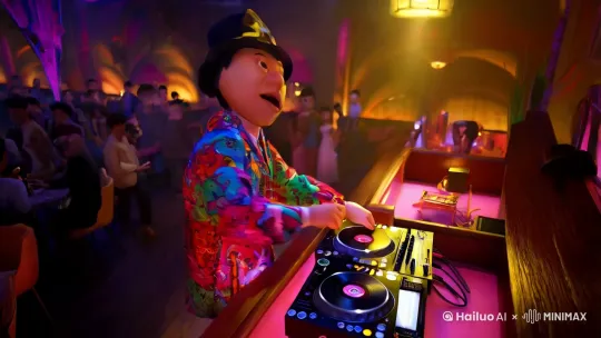 猪八戒打dj by Hailuo AI Video Generator