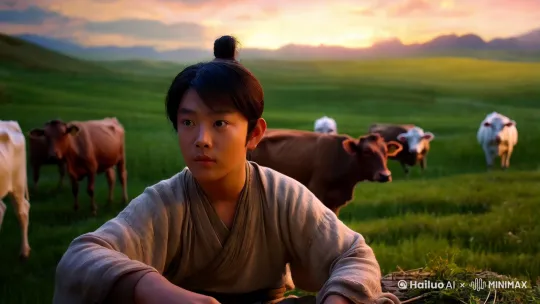 ### 名言故事：神笔马良

**背景：**

在中国古代，有一个名叫马良的穷苦孩子。他自幼父母双亡，靠给地主放牛为生。尽管生活艰辛，马良却有一颗善良、勇敢的心。他最大的梦想就是拥有一支神奇的画笔，可以画出他心中美好的世界。

**故事：**

有一天，马良在梦中遇到一位白发苍苍的老神仙。老神仙对他说：“孩子，我看你心地善良，又勤奋努力，我送你一支神笔。这支笔可以画出任何东西，并且画出来的东西都会变成真的。但你要记住，这支笔只能用来帮助穷人，不能用来谋取私利。”

马良醒来后，发现手中果然有一支闪闪发光的画笔。他高兴极了，立刻用神笔画了一只羊。奇迹发生了，那只羊竟然活了过来，欢快地跑出了屋子。马良意识到，这支神笔真的可以实现他所有的梦想。

**名言：**

“**神笔在手，心正则笔正；心邪则笔邪。**”

马良牢记老神仙的教诲，决定用这支神笔帮助村里的穷人。他为没有耕牛的家庭画了耕牛，为没有房子的穷人画了房子，为饥饿的人画了食物。村里的人们都感激不已，称他为“马良神笔”。

然而，马良的善行很快传到了地主的耳中。贪婪的地主想要霸占这支神笔，便派人将马良抓了起来。地主威胁马良：“如果你不把神笔交给我，我就把你关进地牢！”

马良毫不畏惧，他冷静地对地主说：“神笔只属于那些心怀善意的人。如果你用它来作恶，它将失去魔力。”

地主不信，便强行夺走了神笔。他迫不及待地画了一座金山，想把金山据为己有。然而，当他画完后，金山并没有出现，反而变成了一座巨大的石头山，将他压在了下面。

**结尾：**

马良用智慧和勇气战胜了贪婪的地主，继续用神笔帮助那些需要帮助的人。他的故事传遍了四方，成为了人们口中的传奇。

**寓意：**

这个故事告诉我们，神笔真正的力量不在于它能画出什么，而在于使用它的人心怀善意和正义。正如马良所说：“神笔在手，心正则笔正；心邪则笔邪。”只有心怀善意的人，才能真正发挥出神笔的魔力。

**名言解读：**

“神笔在手，心正则笔正；心邪则笔邪。”这句话强调了道德和正义的重要性。无论我们拥有多么强大的工具或能力，如果心术不正，最终只会自食其果。只有心怀善意和正义，才能真正发挥出我们的潜力，创造出美好的未来。

**总结：**

马良的故事不仅是一个关于神笔的传奇，更是一个关于善良、正义和勇气的寓言。它提醒我们，无论身处何地，面对何种诱惑和挑战，都要保持一颗正直善良的心。只有这样，我们才能真正实现自己的梦想，创造出属于自己的美好世界。 by Hailuo AI Video Generator