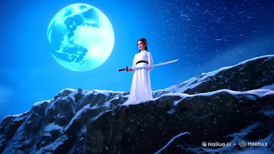 . 开场（0:00-0:30）

镜头：月下绝壁，白衣女子持天琊剑独立（慢镜头+雪花飘落特效）

字幕：＂九天玄刹，化为神雷…煌煌天威，以剑引之！＂

配音：雷声轰鸣+古琴泛音

作用：突出陆雪琪高冷孤绝的初印象

2. 人物塑造（0:30-1:20）

青云山练剑片段（快速剪辑剑光闪烁）

七脉会武对战张小凡（慢镜头+蓝光剑气特效）

雨中跪求师父特写（泪珠与雨水交织）

关键台词插入：＂弟子陆雪琪，愿以性命担保！＂

3. 情感线（1:20-2:40）

死灵渊共患难（双人悬浮在发光洞穴）

南疆擦肩回眸（眼神特写+落叶飘过）

幻月洞府抉择（剑尖颤抖指向张小凡）

BGM建议：加入箫声/女声吟唱强化悲情

4. 高燃战斗（2:40-3:50）

对抗兽神（天琊神剑爆发冰蓝色光柱）

诛仙剑阵中白衣染血（慢镜头旋转拍摄）

十年后挥剑斩心魔（加入水墨风转场）

5. 尾声（3:50-结尾）

小竹峰雪景中背影渐行渐远

定格字幕：＂白衣胜雪，孤傲绝尘＂

彩蛋：经典台词回声＂你回来吧…＂（黑屏后突然响起） by Hailuo AI Video Generator