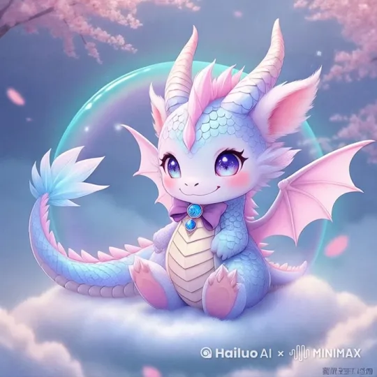 摇动着小尾巴和小翅膀，非常开心的样子 by Hailuo AI Video Generator