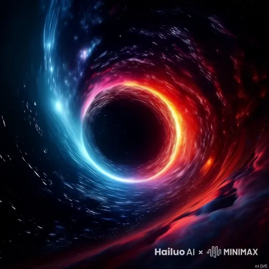 宇宙太空垃圾被吸入黑洞 by Hailuo AI Video Generator