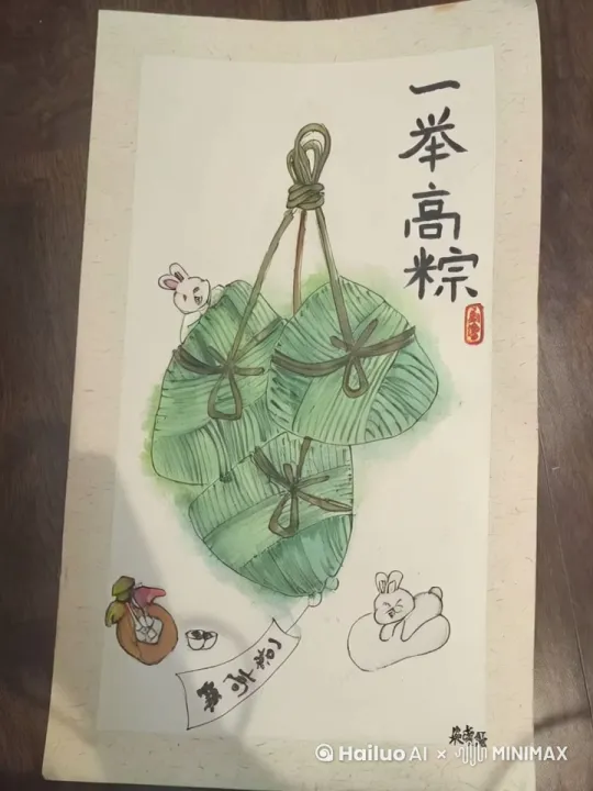 图片里有两只兔子，生成一个视屏，两只兔子可以跑动， 时长1分钟。 目标是给小学生看。 by Hailuo AI Video Generator