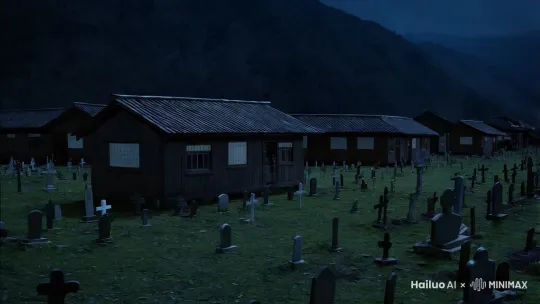 在这僻远幽深的山村里，学校竟偏偏建在了距离村庄足足两公里的坟场之畔。总共仅有十二间普普通通的平房构成的学校，一到五年级加起来总共才四十四名小学生，而老师也仅仅只有两人，我负责教授语文，都已年逾六十，另一位则负责教授数学。我平素里晚上独自一人住在学校东头的那间屋子里，向来都是安然入睡直至天亮，从未有过任何异常状况。可谁能料到，就在今晚十二点上床刚刚睡下不久，竟然骤然响起了敲门声！
 
哎呀呀，这可着实把我吓得魂飞魄散啦！这深更半夜、万籁俱寂之时，哪来的这突兀的敲门声啊？莫不是碰上鬼敲门了吧！那声音在这静谧得令人毛骨悚然的夜里，犹如一把尖锐无比的利刃，直直地猛扎进我的心窝深处。我的心“砰砰砰”地剧烈跳动，好似要挣脱束缚，从嗓子眼儿里横冲直撞地蹦将出来。脑海中刹那间乱成了一锅粥，各种惊悚恐怖的念头如同疯长的野草一般肆意蔓延：这该不会是那些个游荡的孤魂野鬼前来索命啦？我这把老骨头难道今晚就要交代于此啦？那股子寒意啊，“唰”地一下就从脚底涌泉穴直冲脑门百会穴，整个人瞬间僵若木鸡，连大气都不敢喘上一口。
 
此刻，那敲门声愈发急促起来，“咚咚咚，咚咚咚”，每一下都仿佛重重地敲在了我的灵魂最深处。我感觉自己的手脚完全不听使唤了，想要动弹却无能为力，仿佛被一种无形无影的强大力量给牢牢束缚住了。周围的空气似乎也凝固成了坚硬的冰块，弥漫着一股令人寒毛直立、毛骨悚然的诡异气息。我的耳朵里被那可怕的敲门声塞得满满当当，仿佛整个世界都只剩下了这令人心惊胆战的恐怖声响。冷汗如泉涌般不停地从额头汩汩冒出，我哆哆嗦嗦地蜷缩在被窝里，内心不停地祈祷着：“老天爷啊，求求您救救我吧，千万别是什么不干不净的邪祟东西啊！”
 
时间仿佛停滞不前了一般，每一秒都变得漫长无比，好似无尽的煎熬。那敲门声愈发猛烈，恰似狂风暴雨般汹涌，每一下都震得窗户玻璃都在微微颤抖，仿佛下一秒就要支离破碎、四分五裂开来。我的心也跟着提到了嗓子眼儿，眼睛死死地紧盯着那扇摇摇欲坠、岌岌可危的门，仿佛能透过那扇门看到门外那未知的、令人胆寒的恐怖景象。
 
房间里的黑暗仿佛拥有了生命，张牙舞爪、穷凶极恶地向我猛扑而来。我能清晰地感觉到黑暗中的每一丝凉意，就像无数双冰冷刺骨的手在轻柔却又令人悚然地抚摸着我的肌肤，让我瞬间起了一身密密麻麻的鸡皮疙瘩。我紧紧地咬着牙关，牙齿都在咯咯作响，上下牙齿不停地激烈打着架。
 
就在这时，我似乎隐隐感觉到门外那鬼魂的身影在不停地晃动。那鬼魂身躯佝偻弯曲，身上的破布烂衫在夜风中瑟瑟颤抖，发出令人毛骨悚然的“嘶嘶”声。它的双手瘦骨嶙峋，长长的指甲好似锋利尖锐的尖钩，一下又一下地刮擦着门板，发出刺耳的“嘎吱嘎吱”声。它的脑袋低垂着，乱蓬蓬的头发如杂草般遮住了大半张脸，只露出一双散发着幽幽绿光的眼睛，那眼睛里透着无尽的怨恨和贪婪，仿佛要将我一口吞入腹中，生吞活剥了一般。
 
它的嘴巴一张一合，念念有词，却听不清在说些什么，只觉得那声音像是从地狱最深处传来的恶毒诅咒。它的双脚悬浮在空中，缓慢地向前移动，每一步都带着一股阴森森的寒气，仿佛能将周围的一切都瞬间冻结。
 
那敲门声依旧在继续，仿佛是来自地狱的使者在急切地催促着我的灵魂。我仿佛能听到门外传来的阴森的呼吸声，还有那若有若无、缥缈虚幻的低吟，仿佛在诉说着无尽的哀怨和痛苦。我的身体不停地颤抖着，被子被我攥得紧紧的，手心里已满是湿漉漉的汗水。
 
就在我几乎要被恐惧彻底吞噬的时候，突然，那敲门声戛然而止，四周瞬间陷入了死一般的寂静。然而，这死一般的寂静却比之前那惊心动魄的敲门声更加让人胆战心惊、惶恐不安，我不知道接下来还会发生什么更加令人毛骨悚然、恐怖至极的事情，只能在这无尽的黑暗中瑟瑟发抖，无助地等待着未知的命运。 by Hailuo AI Video Generator
