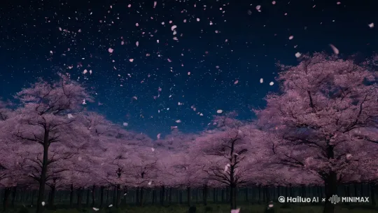 东风夜放花千树，更吹落，星如雨， by Hailuo AI Video Generator