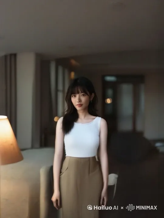 迎面走来，然后一大群人在桌上吃饭，把主人物和饭桌上的人保持在同一景别中，不要切换，拉远镜头，饭桌上的人在开心的交流，然后过来坐下，再一次给推进给脸部特写 by Hailuo AI Video Generator