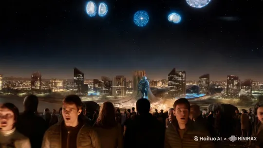 曾以为,浩瀚宇宙的距离,是一道无法跨越的天堑。但在2025年,这一切被打破,外星人的降临,让我们的世界天翻地覆。
起初,恐惧与不安笼罩着人类。天空中那些从未见过的飞行器,神秘莫测的外星生物,让我们如临大敌。然而,他们带来的并非战争与毁灭,而是和平的信号。
原来,在宇宙的宏观视角下,地球早已陷入危机。生态恶化、资源枯竭,这些人类尚未完全察觉的危机,在星际间已清晰可见。外星人凭借远超我们的科技,发现了地球的困境,他们跨越星系,只为伸出援手。
他们分享先进的清洁能源技术,让我们的地球重焕生机;他们传授生态修复的方法,帮助大自然恢复往日的活力。人类也不再恐惧,而是选择与他们携手共进。科学家们与外星智者交流,工人与外星工匠协作,学生们充满好奇地学习外星知识。
在这场跨越种族与星系的合作中,我们看到了希望。地球不再是孤独的家园,而是宇宙中被关爱的一员。人类与外星人,正共同谱写着守护地球的壮丽篇章,让这颗蓝色星球,在宇宙中继续闪耀。 by Hailuo AI Video Generator