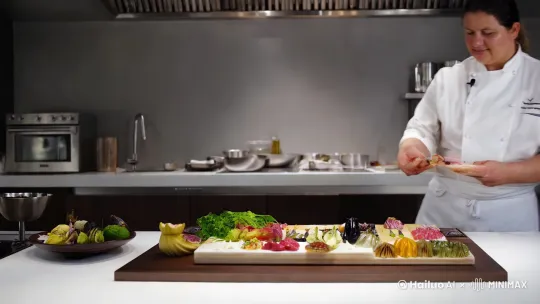 用AI制作一个人类从来没有吃过的菜 by Hailuo AI Video Generator