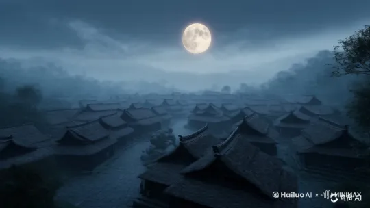 浓雾，航拍镜头前行， by Hailuo AI Video Generator