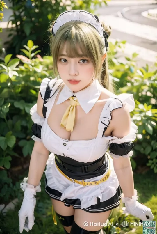美少女在大海上自由飞翔 服装不变，蓝天白云，画风不变，画面真实自然，电影质感 ， by Hailuo AI Video Generator