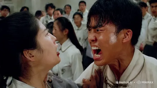“畜生啊!畜生啊!!!” 这一声怒吼,仿佛要将屋顶掀翻。“你打老师也就罢了,竟然还对自己妹妹动手!” 那斥责声中满是愤怒与不可置信,“简直就是个畜生!”
这突如其来的变故,好似一颗重磅炸弹,瞬间让在场众人吓得三魂丢了七魄。尖叫声此起彼伏,仿佛置身于一个失控的修罗场。几个老师气得直拍大腿,那叫骂声里满是痛心疾首,恨得牙根都快咬碎了。所有人都手忙脚乱地冲下场,试图控制这混乱的局面,可现场早已乱成了一锅粥。
只见李霖春猛地一脚踹出,赵玲玲根本来不及躲避,两颗门牙就这么飞了出去。一切都发生在电光火石之间,尽管周围围满了人,却根本没人能反应过来,想要阻止也已来不及。
“噗通” 一声,发了狂的李霖春被众人合力按倒在地。其他老师这才急忙心疼地跑上前,搀扶起被一巴掌扇倒在地的赵玲玲。此时的赵玲玲,口齿不清,嘴里不断吐出鲜血,目光中满是惊恐。那张原本俏丽的脸蛋彻底破了相,豁牙漏齿,面目狰狞地冲着被按在地上的李霖春尖叫撒泼,气得跳脚,哪还有半点往日乖乖女的模样。
“开除!!必须开除他!” 赵玲玲声嘶力竭地喊道,“你个入赘生的杂种,竟然敢打我!!” 她的叫声尖锐刺耳,仿佛要将这世界都震碎,“他偷看女澡堂洗澡,还敢打老师,又打我!必须开除他!!” 伴随着她的失声尖叫,整个校园仿佛被卷入了一场风暴,一切都彻底乱了套。
校长王德禄只觉得脑瓜子嗡嗡作响,像是有千万只蜜蜂在里面乱飞。他看了一眼被揍得面目全非、血肉模糊的教导主任黄旭东,又瞧了瞧被踹飞两颗牙、嘴唇肿得老高的乖乖女校花赵玲玲,一时间只感觉血压蹭蹭往上升,眼前天旋地转。他心里清楚,这事儿要是处理不好,自己这校长的位子可就保不住了。
“抓,抓他去办公室!” 王德禄颤抖着声音下令,“给我锁起来!!叫家长,一定要叫家长!!” 在校长的指示下,几个被吓得脸色惨白如纸的男老师,半点都不敢松懈,使出浑身解数死死地压制住发了疯的李霖春,将他送去了教务办公室。其他学生也被老师匆匆轰回了教室。学校又紧急安排人,把受伤的赵玲玲和黄旭东送往医院包扎处理伤口。 by Hailuo AI Video Generator