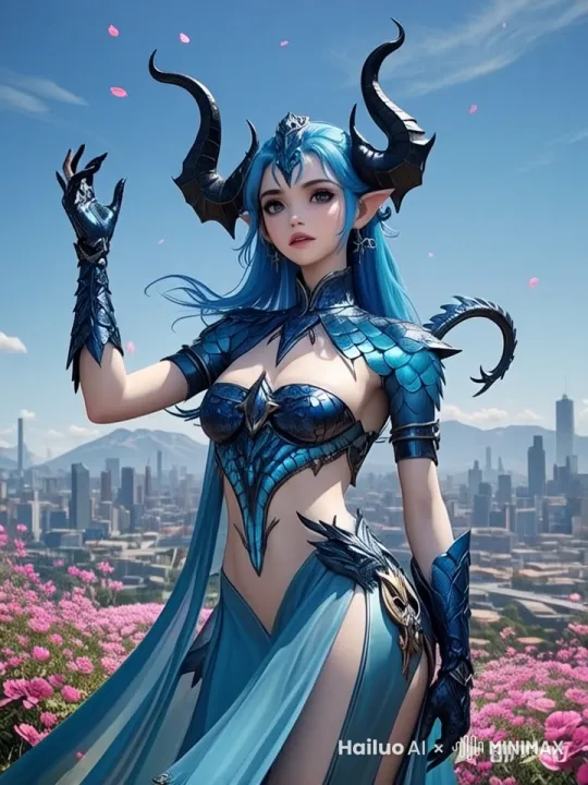 向前走，边走边扭动身体，同时撩头发 by Hailuo AI Video Generator