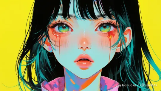 闭着的眼睛突然睁开 ，发现我穿越到古代，成为相府千金 by Hailuo AI Video Generator
