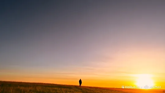 与其仓皇的追逐落日，不如静待漫天繁星 by Hailuo AI Video Generator