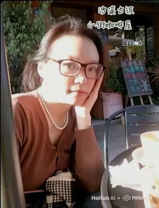 左手放下，低头，抬起眼睛微笑 by Hailuo AI Video Generator