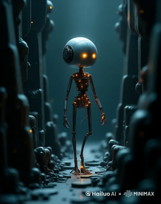 向前走，环顾四周，背后出现醒目3D字体“ZBOM·志邦整家定制”。 by Hailuo AI Video Generator