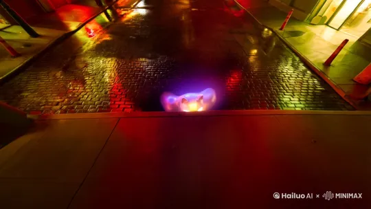 [下降,上摇]猫猫变身奥特曼 by Hailuo AI Video Generator