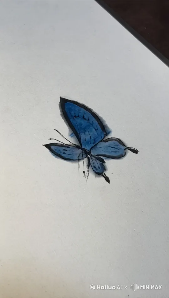 
**动作描述**：
   - "蝴蝶翅膀轻盈扇动，展现出优雅的飞行轨迹，飞行缓慢，扑动翅膀，蝴蝶的飞舞传达出一种宁静和优雅的氛围。" by Hailuo AI Video Generator