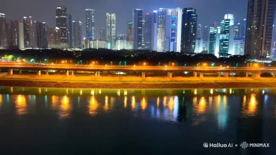 看到长沙江景大平层最漂亮最好看的景观夜景 by Hailuo AI Video Generator