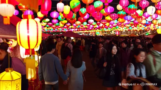 中国元宵节灯会 by Hailuo AI Video Generator