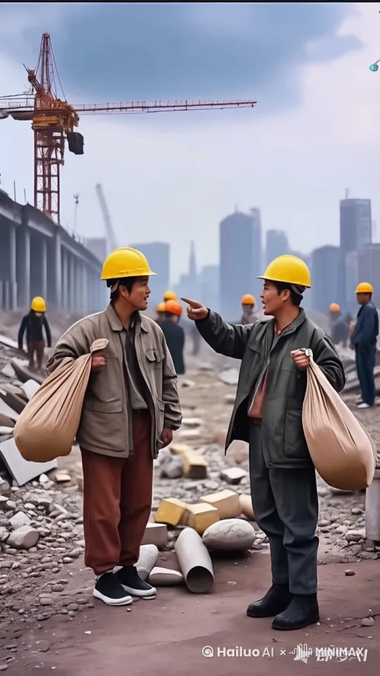 两个人史诗般的暴力打斗场面，镜头限随图片中的人拳打脚踢。快速暴力动作片，生死战，电影级，3d版围绕两个人拳打脚踢动作非常快速，打出幻影，打出烟雾，其中一个人跳到半空中像陀螺一样旋转旋风 by Hailuo AI Video Generator