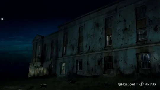 废弃医院的秘密

夜幕笼罩着这座废弃的医院，阴森的气息在空气中弥漫。墙壁上的斑驳痕迹仿佛是岁月的伤痕，时不时还有老鼠在角落里窜动，发出“吱吱”的声响。

我和几个朋友听闻这座医院的传闻，决定一探究竟。我们小心翼翼地推开门，门轴发出“嘎吱”的声音，在寂静的夜里格外刺耳。大厅里弥漫着一股陈旧的味道，昏暗的光线中，破旧的医疗设备东倒西歪。

我们沿着走廊缓缓前行，脚步声在空荡荡的走廊里回荡。突然，一阵寒风吹过，让我不禁打了个寒颤。就在这时，我隐隐约约听到了一阵低沉的呻吟声，仿佛是从某个病房里传出来的。

我们壮着胆子朝着声音的方向走去，来到了一间病房前。病房的门半掩着，从里面透出一丝诡异的光线。我轻轻推开房门，一股腐臭的味道扑面而来。病房里摆放着一张破旧的病床，床上似乎有什么东西在蠕动。

我吓得往后退了几步，朋友们也都露出了惊恐的表情。当我们再次看过去时，床上空荡荡的什么都没有。可那呻吟声却依然在耳边回荡，而且越来越清晰。

“我们赶紧走吧！”一个朋友喊道。

然而，当我们要转身离开时，门却突然关上了。我们拼命地去开门，可门却纹丝不动。此时，四周的温度骤降，让人感觉仿佛置身于冰窖之中。

突然，病房里的灯光开始闪烁起来。在闪烁的灯光中，我隐约看到了一个身影。那是一个穿着破旧病号服的女子，她的头发凌乱地遮住了脸，身体扭曲着，慢慢朝我们走来。

“救命啊！”我们大声呼救，可声音在这废弃的医院里仿佛被吞噬了一般，没有任何回应。

女子越走越近，她的脚步轻飘飘的，却又让人感觉那么真实。当她走到我们面前时，她缓缓地抬起头，露出了一张苍白扭曲的脸，眼睛里闪烁着诡异的光芒。

“为什么要来这里？”女子的声音沙哑而低沉。

我试图解释，可喉咙里却像被什么东西堵住了，一句话也说不出来。

就在这时，周围的温度突然升高，火焰从四面八方涌来。我们惊恐地四处逃窜，可火焰却无处不在。最终，我们在绝望中被火焰吞噬，那恐怖的呻吟声和诡异的女子面容，也将永远留在这废弃的医院里…… by Hailuo AI Video Generator