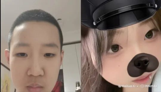 图片中的两个人亲吻在一起 by Hailuo AI Video Generator