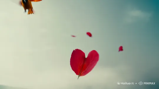 断肠片片飞红都无人管，跟谁劝，啼莺声鬓边觑，试把花卜归期，才簪又重数。 by Hailuo AI Video Generator
