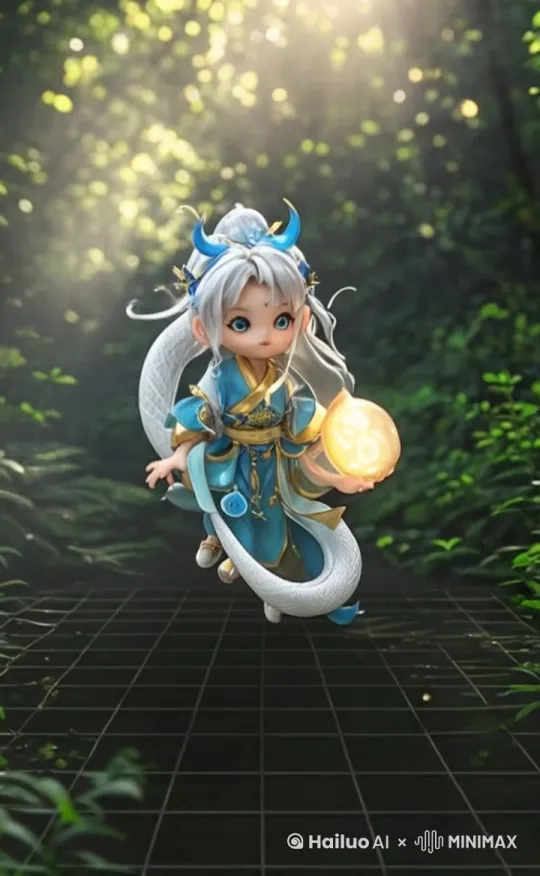人物载歌载舞，世界不断的旋转，光线不断转换。。 by Hailuo AI Video Generator