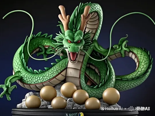 神龙的嘴一张一合，他的整个身体也微微一上一下 by Hailuo AI Video Generator