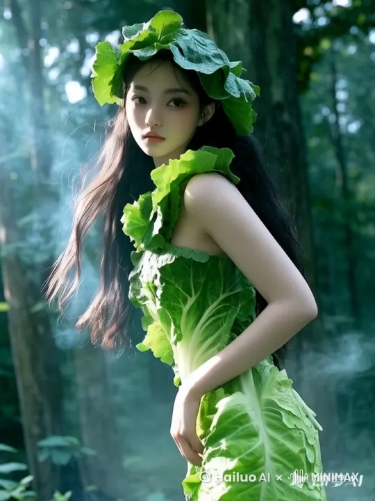 年轻美丽的女子，快乐地跳起了舞蹈，在大森林里 体态轻盈 四肢灵动自如 像个芭蕾舞演员一样 四周静悄悄的烟雾缭绕，有一种神秘的气氛 by Hailuo AI Video Generator