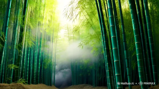 开场镜头：清晨的竹林，薄雾缭绕，镜头慢慢拉近，展现一片宁静的自然景象。（2秒）

中医元素展示：镜头切换到一张古色古香的木桌上，摆放着艾草、针灸针和一本古老的医书，背景是柔和的阳光透过窗棂洒落。（2秒）

太极动作：一位身着传统服饰的人在竹林中缓慢练习太极，动作柔和流畅，表现出内心的平静与身体的协调。（3秒）

自然与养生结合：镜头切换到一片平静的水面，水面上漂浮着几片花瓣，象征着身体与自然的和谐共处。（2秒）

结尾字幕：画面渐暗，出现“中医养生，阴阳平衡，健康之道”等文字，背景音乐轻柔悠扬。（1秒）

背景音乐：轻柔的古筝音乐，营造出宁静、平和的氛围。

字幕提示：简洁有力，突出中医养生的核心理念。 by Hailuo AI Video Generator