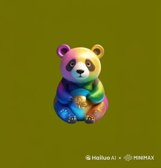 熊猫说拜年话拜年 by Hailuo AI Video Generator