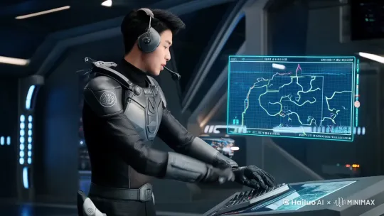 标题：星际裂隙——文明的终极对决

在无垠的宇宙中，
和平只是短暂的幻影。
当资源枯竭，
当生存空间被压缩，
星际战争，
成为了文明之间最后的抉择。

第一章：裂痕

资源争夺，
领土扩张，
星际间的摩擦愈演愈烈。
人类与外星联盟之间的裂痕，
逐渐演变为不可调和的矛盾。

第二章：宣战

“为了我们的未来，
为了我们的子孙，
我们别无选择。”
——人类联盟最高指挥官

第三章：反击

战舰在星际间穿梭，
激光与导弹划破宇宙的寂静。
每一场战斗，
都是生与死的较量。
每一寸土地，
都是文明延续的希望。

第四章：抉择

当战争进入白热化，
当双方都濒临崩溃，
一个神秘的第三方势力出现，
他们拥有压倒性的力量，
但他们的目的，
却无人知晓。

第五章：和平

在毁灭的边缘，
人类与外星联盟终于达成和解。
他们意识到，
战争只会带来毁灭，
唯有合作，
才能共创未来。

结尾悬念：

“战争结束了，
但真正的挑战，
才刚刚开始。”
——星际联盟最高议会 by Hailuo AI Video Generator