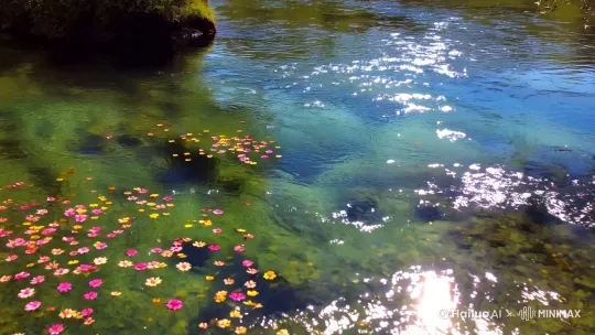 拈花湾 特写镜头
拍摄方式:无人机府拍
运镜: 缓慢拉近
速度: 非常缓慢
画面:
镜头聚焦溪流,灯光映照在清澈的溪流上。
镜头缓慢拉近,展现溪流的清澈与灯光的倒影。
加入特写镜头,如花瓣或树叶漂浮在溪流上,灯光在水面上闪烁,营造出一种梦幻的效果。
溪流潺潺,灯光映照在清澈的水面上,仿佛一幅流动的画卷。每一滴水珠,都折射出拈花湾的宁静与美丽。 by Hailuo AI Video Generator