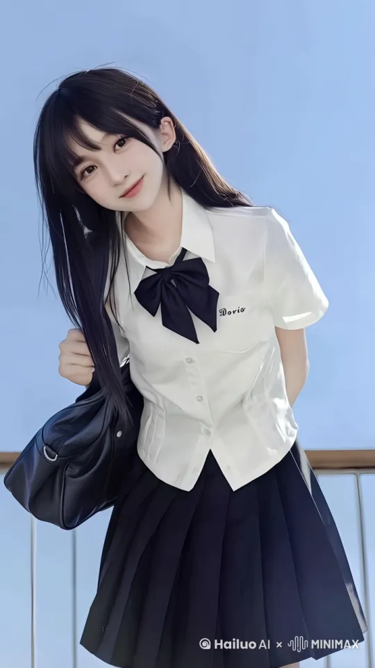微笑，挥手打招呼 by Hailuo AI Video Generator
