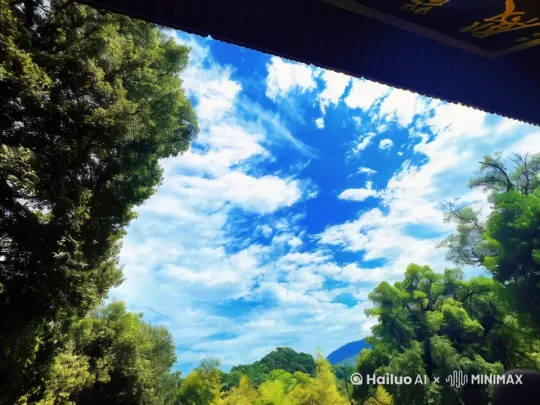 做出日照金山的天空效果，黄昏下金色的云彩 by Hailuo AI Video Generator