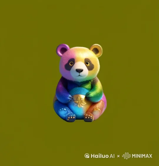 熊猫说拜年话拜年 by Hailuo AI Video Generator